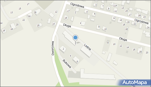 Połchowo, Leśna, 2, mapa Połchowo