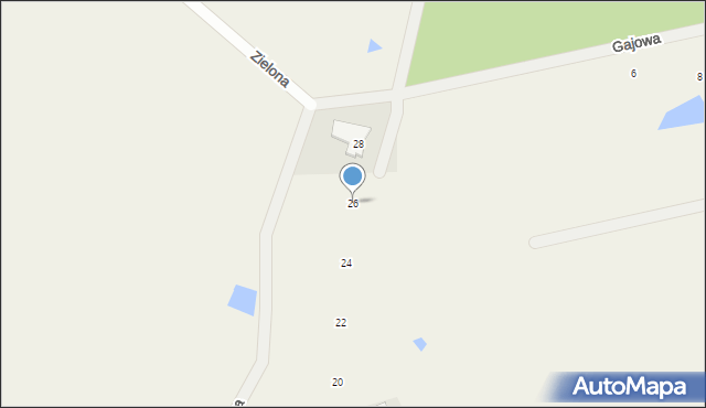 Połęczyno, Leśna, 26, mapa Połęczyno