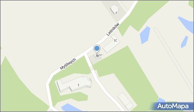 Pomlewo, Leśników, 3B, mapa Pomlewo
