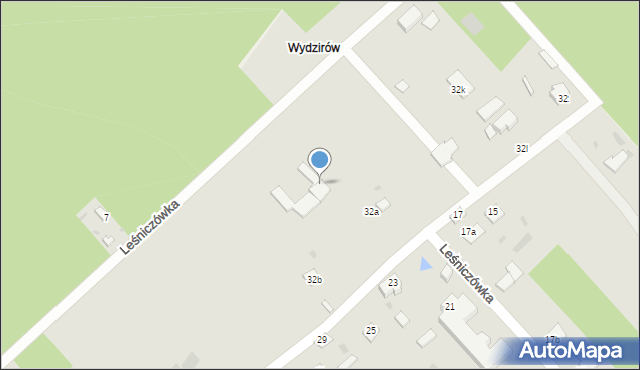 Poniatowa, Leśniczówka, 32a, mapa Poniatowa