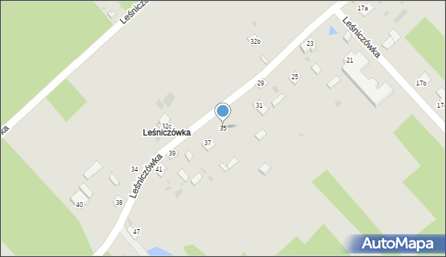 Poniatowa, Leśniczówka, 35, mapa Poniatowa