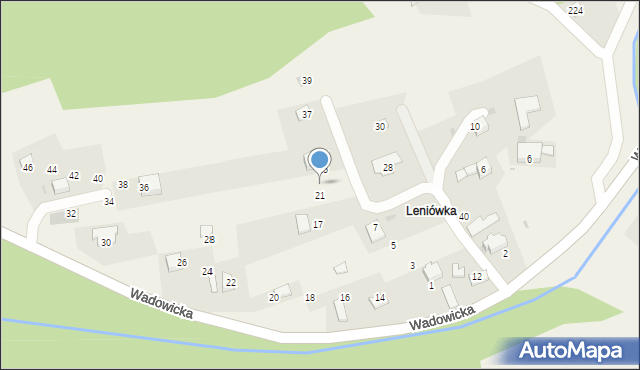 Ponikiew, Leniówka, 23, mapa Ponikiew