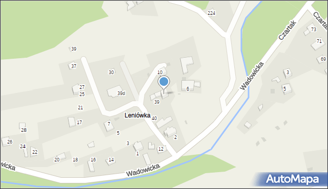 Ponikiew, Leniówka, 6, mapa Ponikiew