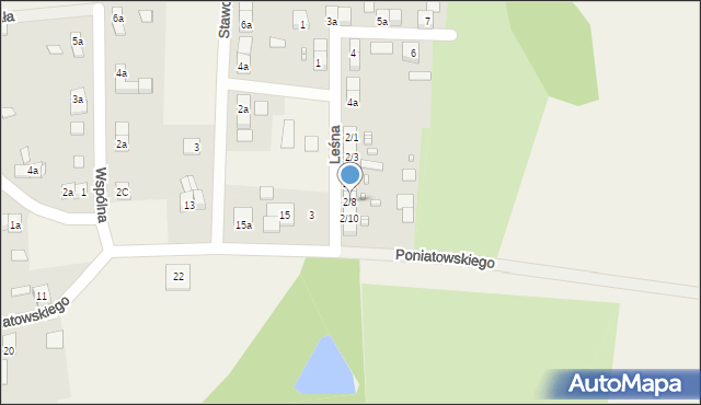 Porajów, Leśna, 2/8, mapa Porajów