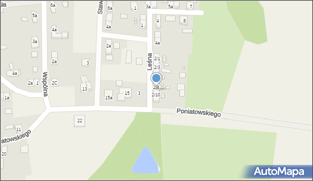 Porajów, Leśna, 2/9, mapa Porajów