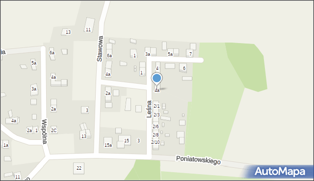 Porajów, Leśna, 4a, mapa Porajów