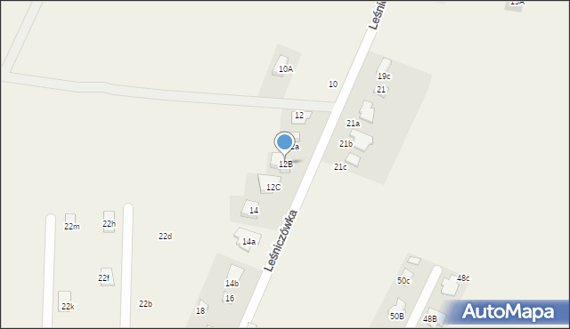 Poręba Wielka, Leśniczówka, 12B, mapa Poręba Wielka