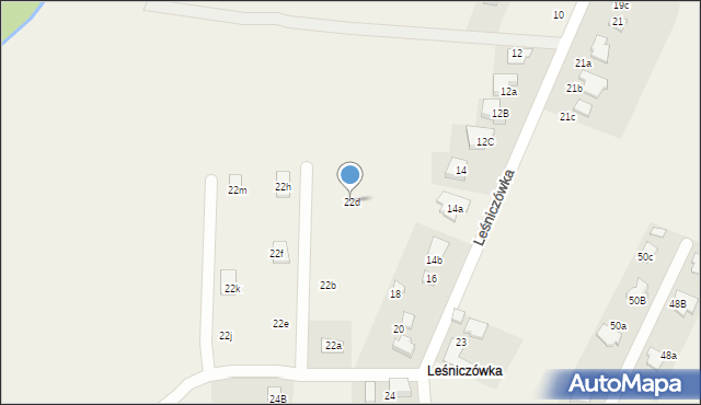 Poręba Wielka, Leśniczówka, 22d, mapa Poręba Wielka