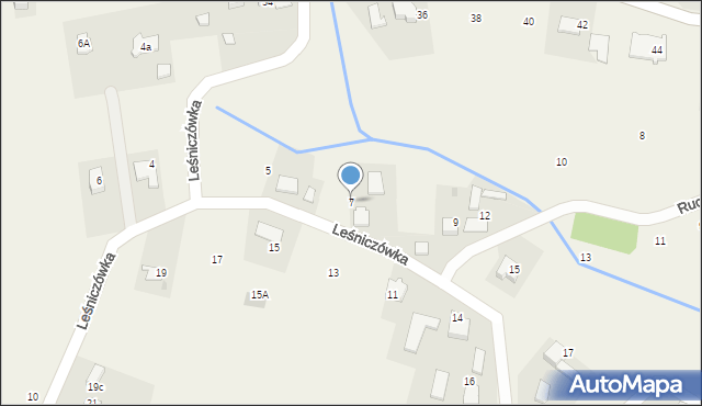 Poręba Wielka, Leśniczówka, 7, mapa Poręba Wielka