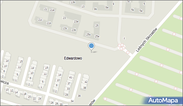 Poznań, Leśnych Skrzatów, 33, mapa Poznania