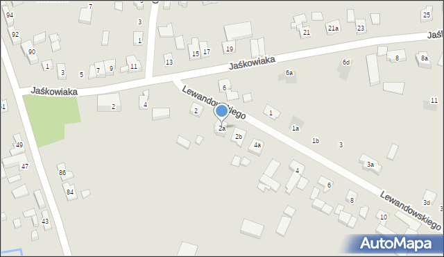 Poznań, Lewandowskiego Baltazara, 2a, mapa Poznania
