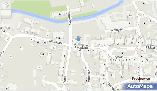 Prochowice, Legnicka, 21A, mapa Prochowice