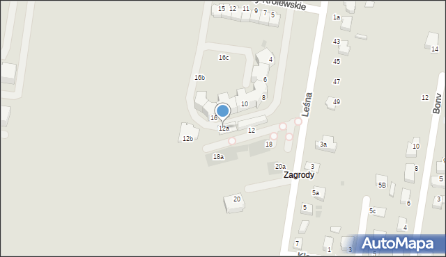 Proszowice, Leśna, 12a, mapa Proszowice