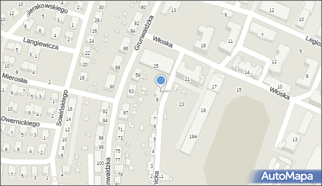 Prudnik, Legnicka, 9, mapa Prudnik