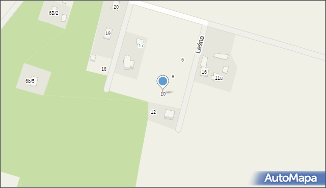 Prusy, Leśna, 10, mapa Prusy