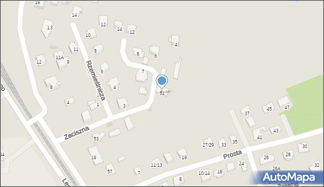Przasnysz, Leszno, 51, mapa Przasnysz
