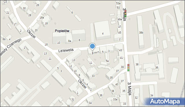Przemyśl, Lelewela Joachima, 9, mapa Przemyśla