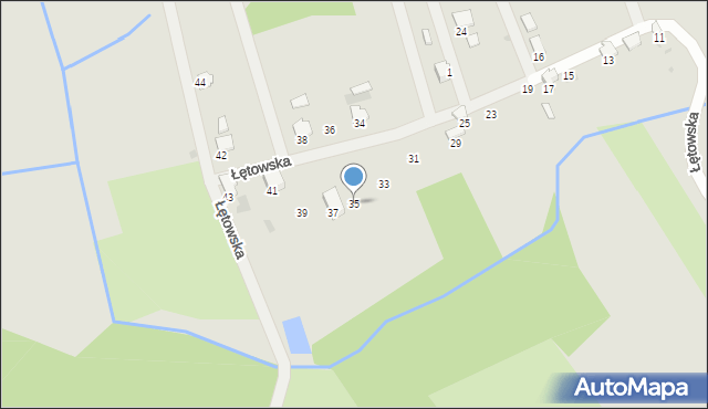 Przemyśl, Łętowska, 35, mapa Przemyśla