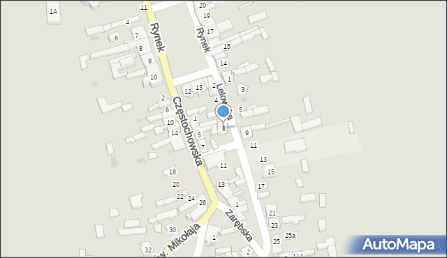 Przyrów, Lelowska, 8, mapa Przyrów