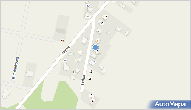 Przystajń, Leśna, 7, mapa Przystajń