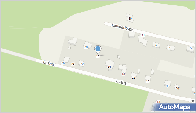 Przytok, Leśna, 18, mapa Przytok