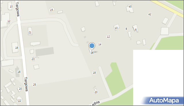 Przytyk, Leśna, 16, mapa Przytyk