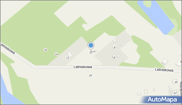 Pstrokonie, Letniskowa, 10, mapa Pstrokonie