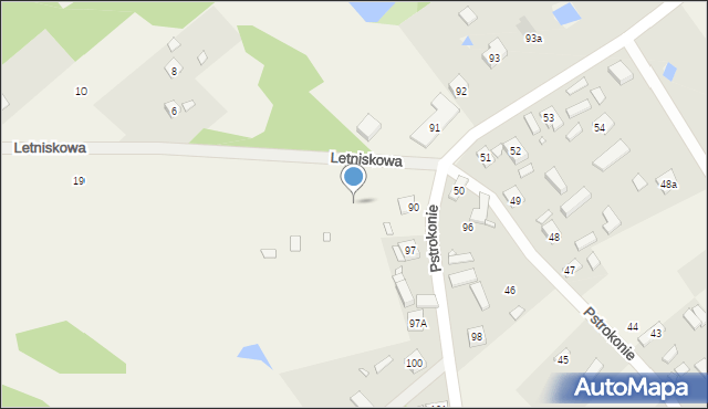 Pstrokonie, Letniskowa, 3, mapa Pstrokonie
