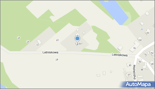 Pstrokonie, Letniskowa, 6, mapa Pstrokonie