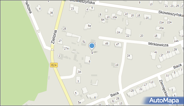 Puławy, Lewickiego Stefana, 4, mapa Puław