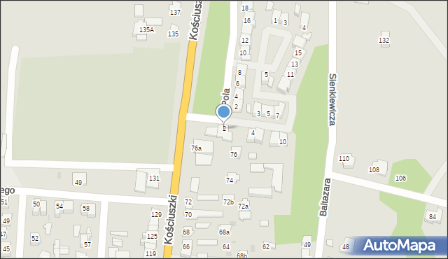 Pułtusk, Lenartowicza Teofila Aleksandra, 2, mapa Pułtusk