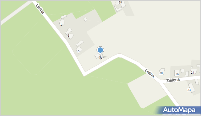 Pustków, Leśna, 5c, mapa Pustków