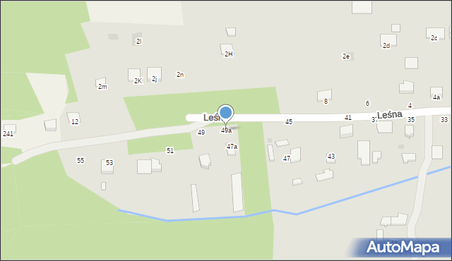 Radomyśl Wielki, Leśna, 49a, mapa Radomyśl Wielki