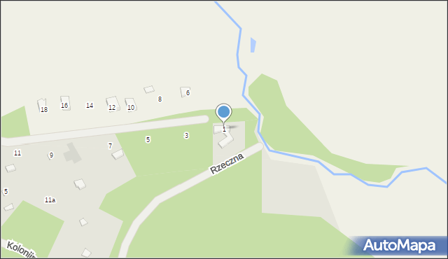 Radzymin, Letniskowa, 1, mapa Radzymin