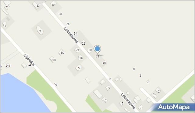 Radzyń, Letniskowa, 18, mapa Radzyń