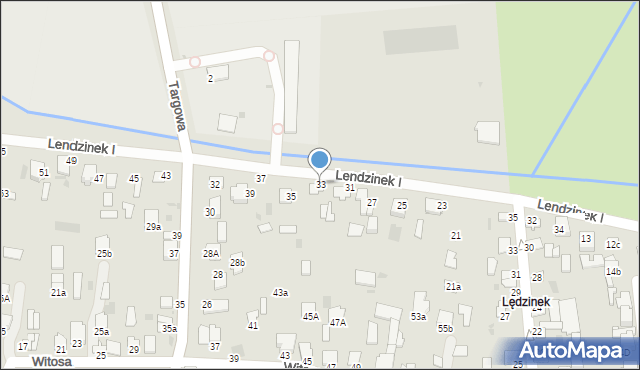 Radzyń Podlaski, Lendzinek I, 33, mapa Radzyń Podlaski