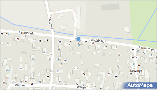 Radzyń Podlaski, Lendzinek I, 35, mapa Radzyń Podlaski