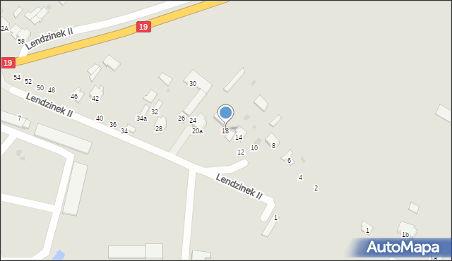 Radzyń Podlaski, Lendzinek II, 18, mapa Radzyń Podlaski