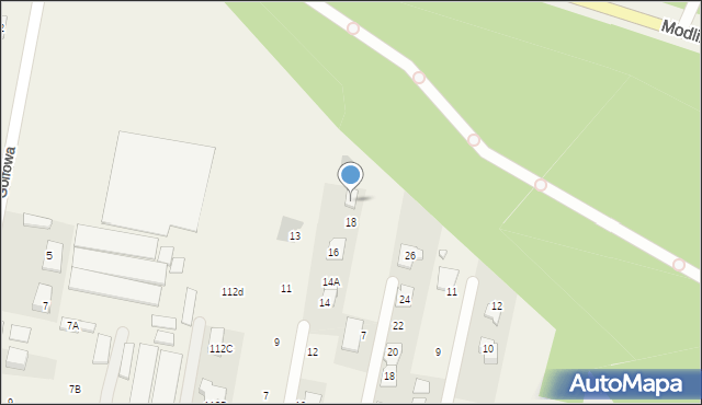 Rajszew, Leśna, 18a, mapa Rajszew