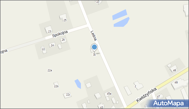 Rakowiec, Leśna, 3c, mapa Rakowiec