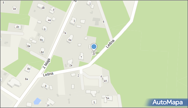 Raszówka, Leśna, 2c, mapa Raszówka