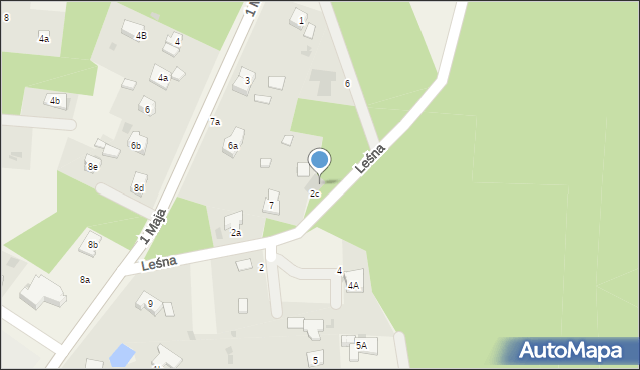 Raszówka, Leśna, 2d, mapa Raszówka