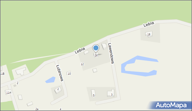 Rąty, Leśna, 14, mapa Rąty