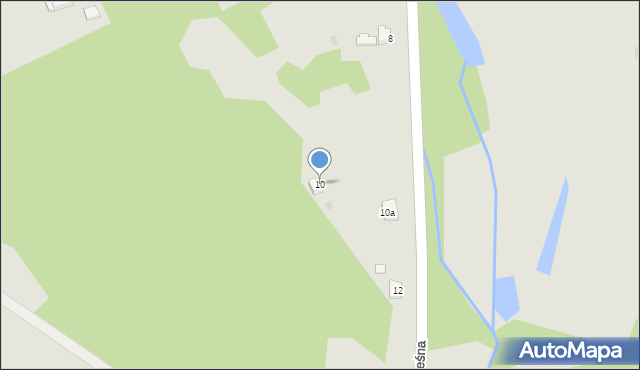 Recz, Leśna, 10, mapa Recz