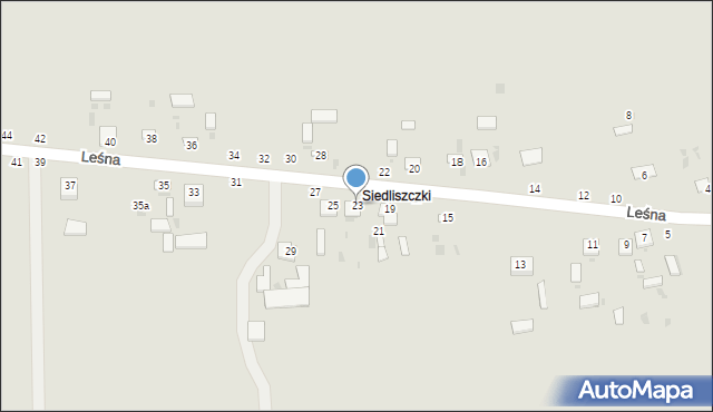 Rejowiec Fabryczny, Leśna, 23, mapa Rejowiec Fabryczny