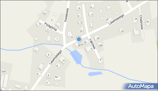 Robakowo, Lewińskiego Stefana, 14, mapa Robakowo