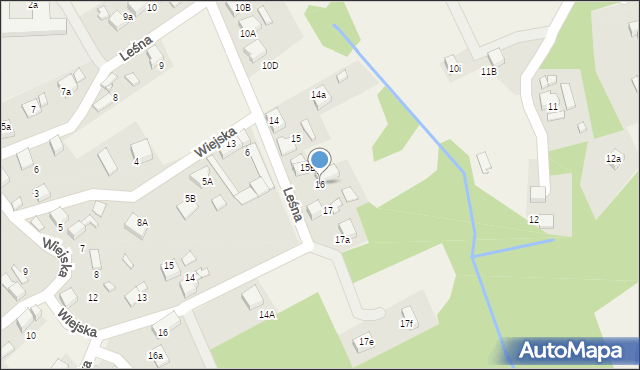 Rogów, Leśna, 16, mapa Rogów