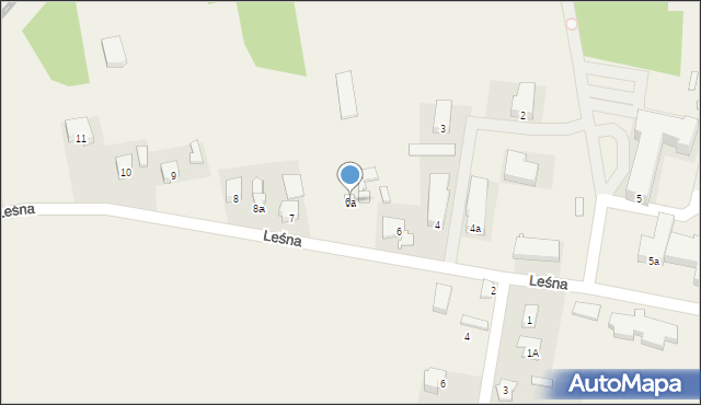 Rogów, Leśna, 6a, mapa Rogów