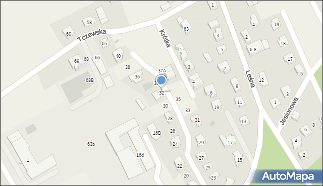 Rokitki, Leśna, 32, mapa Rokitki