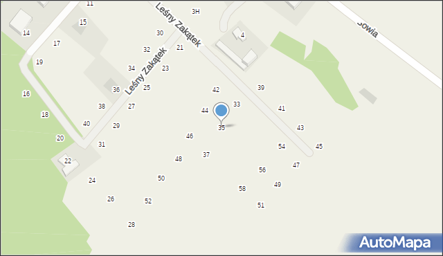 Rosocha-Kolonia, Leśny Zakątek, 35, mapa Rosocha-Kolonia